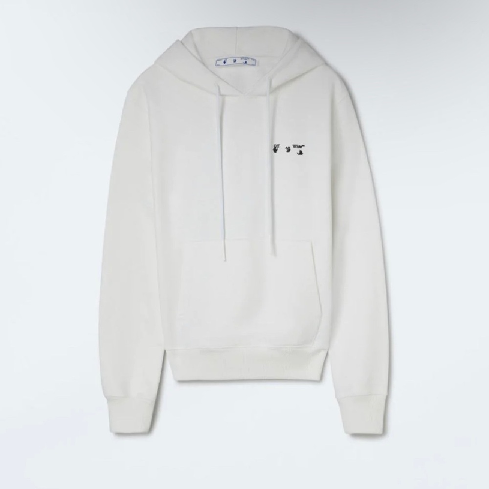 OFF WHITE Logo Hoodie White XL